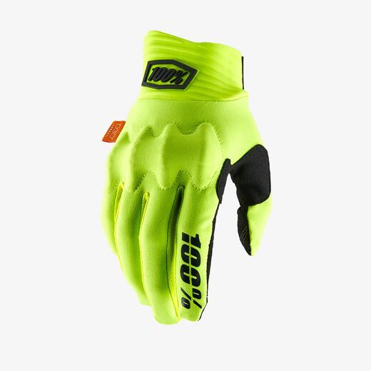 Мотоперчатки 100% Cognito D3O Glove (Fluo Yellow/Black, L, 2021 (10013-014-12)) pitbikemarket.ru
