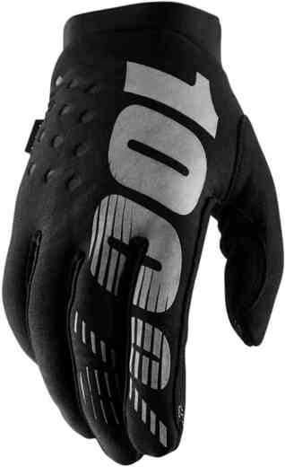 Мотоперчатки подростковые 100% Brisker Youth Glove Black/Grey  M (10016-057-05) pitbikemarket.ru