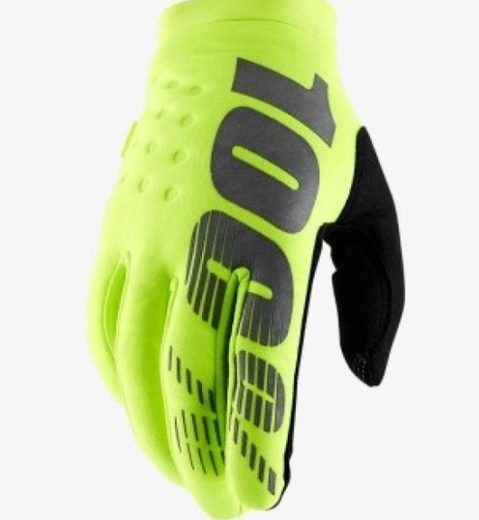 Мотоперчатки 100% Brisker Glove Fluo Yellow, XXL, 2020 (10016-004-14) pitbikemarket.ru