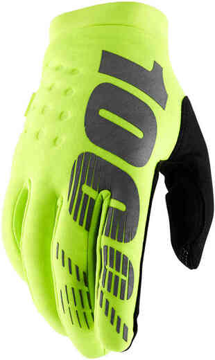 Мотоперчатки 100% Brisker Glove Fluo Yellow XXL (10016-004-14) pitbikemarket.ru