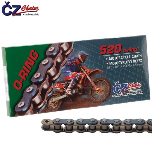 Цепь привода CZ Chains 520 ORM - 120 (O-Ring) pitbikemarket.ru