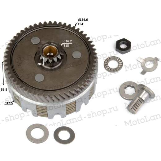 Барабан сцепления в сборе 250 M7 2str LONCIN pitbikemarket.ru