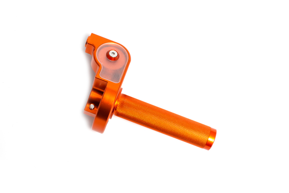 Ручка газа в сборе алюминиевая CNC оранжевая pitbikemarket.ru