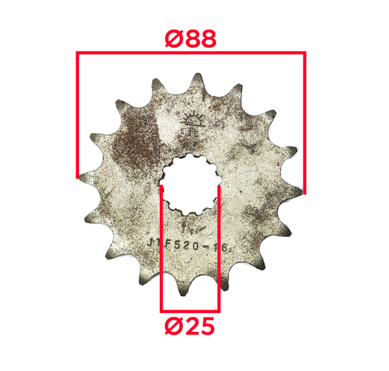 Звезда ведущая самоочищающаяся SMP-F1901 13T  SM-PARTS (JTF 1901 13) pitbikemarket.ru