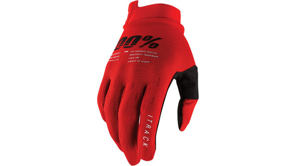 Мотоперчатки 100% ITrack Glove (Red, L, 2022 (10008-00017)) pitbikemarket.ru